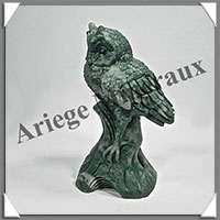 HIBOU - JASPE VERTE - 145x85x60 mm - 570 grammes - A001