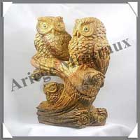 HIBOU - JASPE du KALAHARI - 200 mm - 3150 grammes - C001