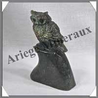 HIBOU - LABRADORITE - 100x65x35 mm - 270 grammes - A002