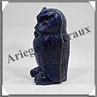HIBOU - LAPIS LAZULI - 110x60x55 mm - 665 grammes - A002