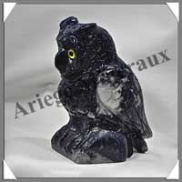 HIBOU - LAPIS LAZULI - 90x80x55 mm - 540 grammes - P001