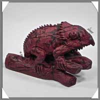 IGUANE - JASPE BRECHIQUE - 105x75x50 mm - 264 grammes - A001