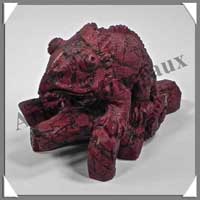 IGUANE - JASPE BRECHIQUE - 105x75x50 mm - 264 grammes - A001