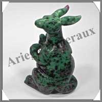 KANGOUROU - ZOIZITE RUBIS - 80x55x45 mm - 176 grammes - A001