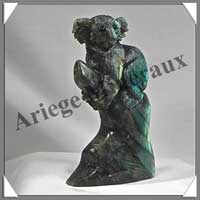 KOALA - LABRADORITE - 110x70x30 mm - 260 grammes - A001