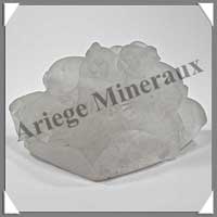 LAPINS (Couple) - CRISTAL de ROCHE - 110x80x60 mm - 400 grammes - A001