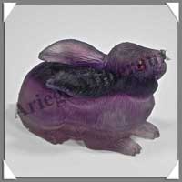 LAPIN - FLUORITE VIOLETTE - 70x50x45 mm - 206 grammes - A002
