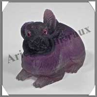 LAPIN - FLUORITE VIOLETTE - 70x50x45 mm - 206 grammes - A002