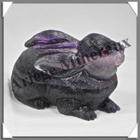 LAPIN - FLUORITE VIOLETTE - 70x45x40 mm - 180 grammes - A003