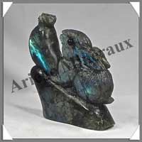 LAPIN - LABRADORITE - 75x70x25 mm - 170 grammes - A001