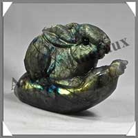 LAPIN - LABRADORITE - 90x55x30 mm - 200 grammes - A002