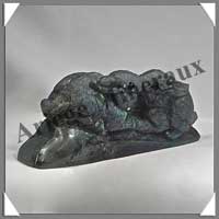 LAPINS (Couple) - LABRADORITE - 100x40x25 mm - 140 grammes - A004