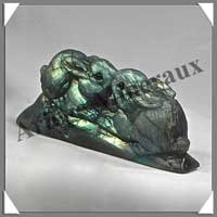 LAPINS (Couple) - LABRADORITE - 100x40x25 mm - 140 grammes - A004