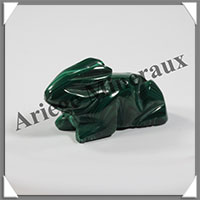 LAPIN - MALACHITE - 50x25x15 mm - 41 grammes - B001