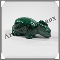 LAPIN - MALACHITE - 60x30x25 mm - 80 grammes - B002