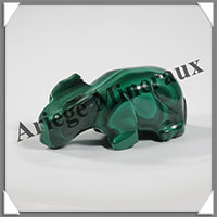 LAPIN - MALACHITE - 60x30x25 mm - 80 grammes - B002