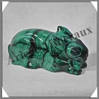 LAPIN - MALACHITE - 90x40x35 mm - 267 grammes - P001