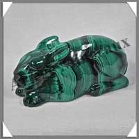 LAPIN - MALACHITE - 90x40x35 mm - 267 grammes - P001
