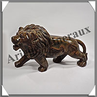 LION - JASPE BAMBOU - 210x105x90 mm - 1 380 grammes - A001