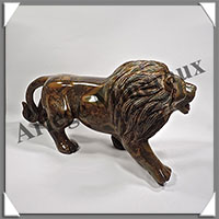 LION - JASPE BAMBOU - 210x105x90 mm - 1 380 grammes - A001