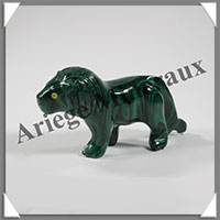 LION - MALACHITE - 75x45x20 mm - 65 grammes - B001