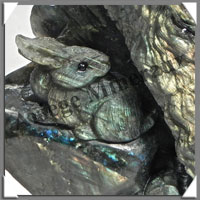 LOUP - LABRADORITE Extra - 240x190x60 mm - 2 700 grammes - A001