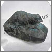 LOUTRE - LABRADORITE - 130x75x70 mm - 760 grammes - C001