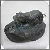 LOUTRE - LABRADORITE - 130x75x70 mm - 760 grammes - C001