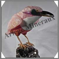 MARTIN PECHEUR - QUARTZ ROSE - 260x180x120 mm - 3 020 grammes - A001