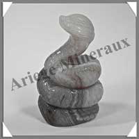 NAJA - CALCEDOINE - 75x40x35 mm - 150 grammes - A001