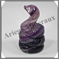 NAJA - FLUORITE VIOLETTE - 75x40x35 mm - 176 grammes - A002