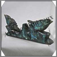 OISEAUX (Couple) - LABRADORITE - 160x60x25 mm - 390 grammes - A001