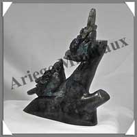 OISEAUX (Couple) - LABRADORITE - 115x90x30 mm - 260 grammes - A003