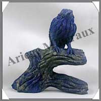 OISEAU sur BRANCHE - LAPIS LAZULI - 80 mm - 85 grammes - C001