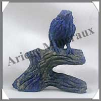 OISEAU sur BRANCHE - LAPIS LAZULI - 80 mm - 85 grammes - C001