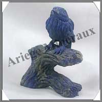 OISEAU sur BRANCHE - LAPIS LAZULI - 80 mm - 85 grammes - C001