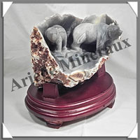 OURS (Couple) - AGATE - 200x180x145 mm - 3 275 grammes - A002