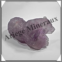 OURS Allong - AMETHYSTE - 145x90x80 mm - 1 015 grammes - A004