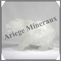 OURS - CRISTAL de ROCHE - 210 mm - 2 260 grammes - A001