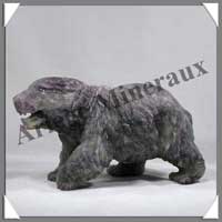 OURS - FLUORITE VIOLETTE - 230 mm - 3 080 grammes -  A001