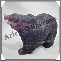 OURS - FLUORITE - 170x110x90 mm - 2 080 grammes - A003