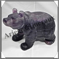 OURS - FLUORITE - 170x120x90 mm - 1 860 grammes - A005