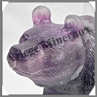 OURS - FLUORITE - 170x120x90 mm - 1 860 grammes - A005