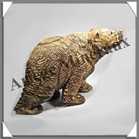 OURS - JASPE PAYSAGE - 300x210x120 mm - 7 520 grammes - A003