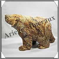 OURS - JASPE PAYSAGE - 300x210x120 mm - 7 520 grammes - A003