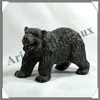 OURS - JASPE PICASSO - 160 mm - 1 280 grammes - A001