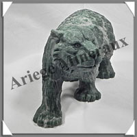 OURS - JASPE VERT - 160x100x80 mm - 1 200 grammes - A001