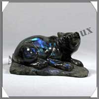 OURS - LABRADORITE - 105 mm - 430 grammes - A002