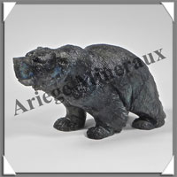 OURS - LABRADORITE - 80x50x40 mm - 141 grammes - A011
