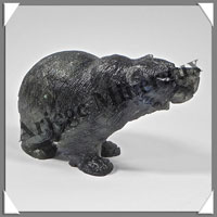 OURS - LABRADORITE - 80x50x40 mm - 141 grammes - A011